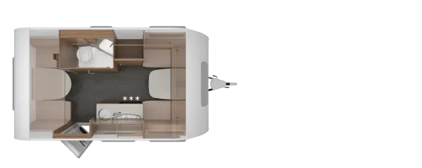 Tagesgrundriss Knaus Sport 400 LK