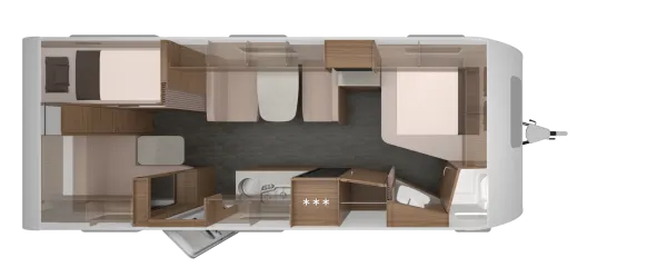 Tagesgrundriss Knaus Sport 650 FDK