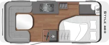 Grundriss Tag LMC Style 440 D - Abverkauf- TOP PREIS