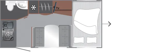 Tagesgrundriss LMC Sassino 430 D Tagesgrundriss LMC Sassino 430 D