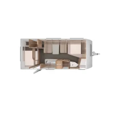 Grundriss Tag Knaus Südwind 540 FDK 60 Years