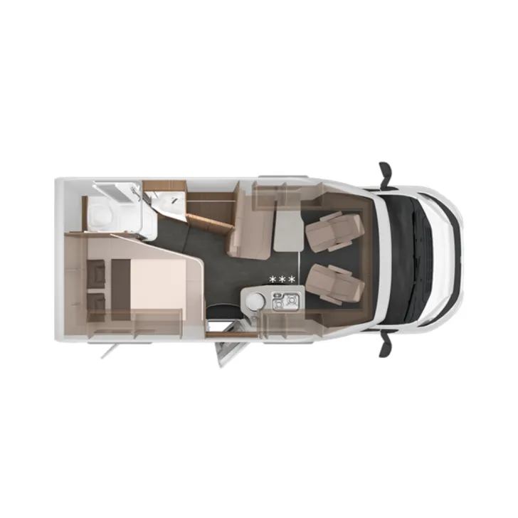 Grundriss Tag Knaus Van TI 550 MF VANSATION - AUTOMATIK -