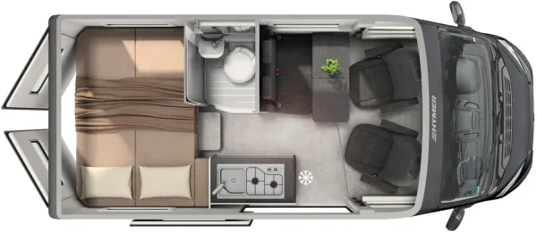 Tagesgrundriss Hymer Camper Van Ayers Rock