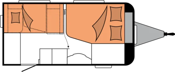 Nachtgrundriss Hobby De Luxe 400 SFe