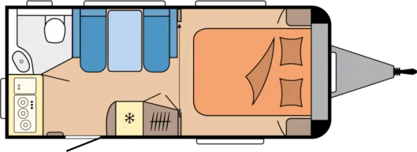 Tagesgrundriss Hobby De Luxe 460 SFf