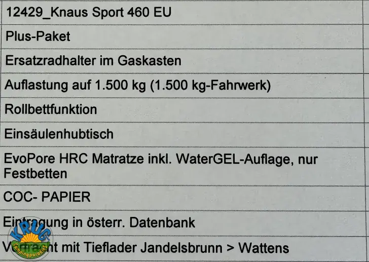 Fahrzeugbild Knaus Sport 460 EU #10