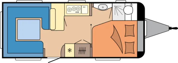 Tagesgrundriss Hobby Excellent 560 CFe