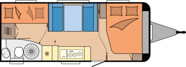 Tagesgrundriss Hobby Excellent Edition 545 KMF
