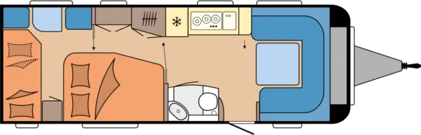 Tagesgrundriss Hobby Prestige 650 KFU
