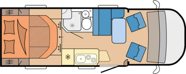 Tagesgrundriss Hobby ONTOUR C 700 GQ