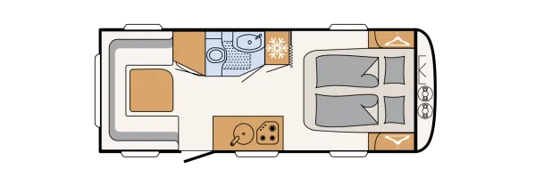 Tagesgrundriss Dethleffs Nomad 530 DR