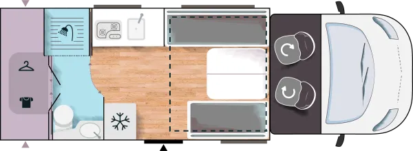 Tagesgrundriss Chausson Teilintegrierte 640 First Line