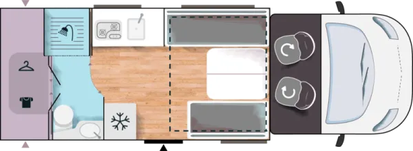 Tagesgrundriss Challenger Teilintegriert 260 Etape Edition