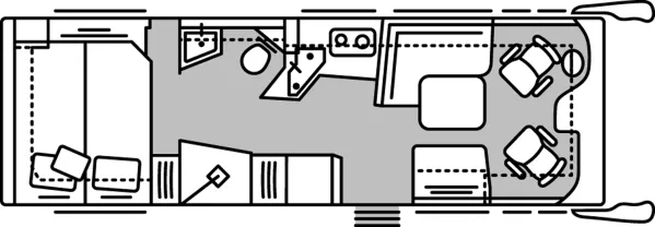 Tagesgrundriss Morelo Loft Liner 78 F