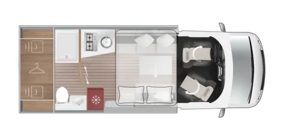 Tagesgrundriss Roller Team Kronos Fit 230 TL