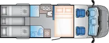 Grundriss Nacht Sun Living S 75 SL - AUTOMATIK -