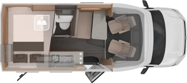 Nachtgrundriss Knaus Tourer CUV 500 MQ