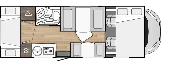 Tagesgrundriss Benimar Sport S324 UP