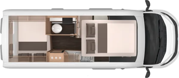 Nachtgrundriss Knaus BoxLife Pro 600 SOLUTION