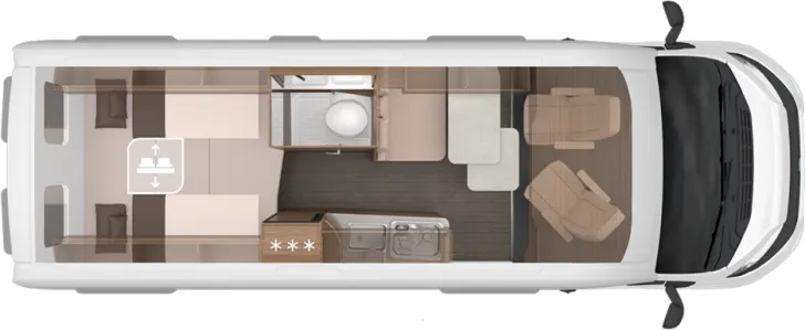 Grundriss Tag Knaus BoxLife 630 ME Platinum Selection SONDERPREIS