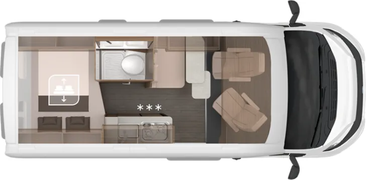 Grundriss Tag Knaus BoxLife 540 MQ Platinum Selection - Verkauft
