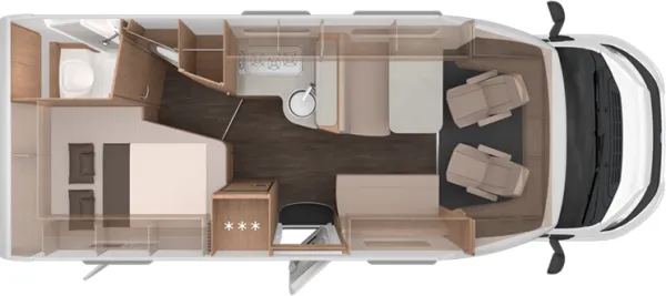 Tagesgrundriss Knaus L!VE TI 650 MF Platinum Selection Tagesgrundriss Knaus L!VE TI 650 MF Platinum Selection