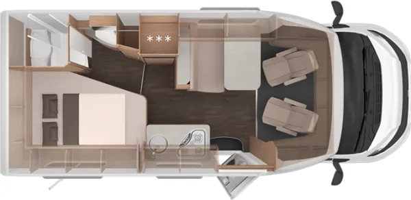 Tagesgrundriss Knaus L!VE TI 590 MF Platinum Selection Tagesgrundriss Knaus L!VE TI 590 MF Platinum Selection