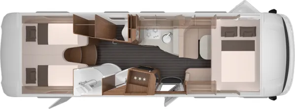 Nachtgrundriss Knaus Sun I 900 LEG