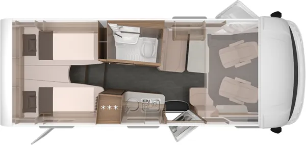 Tagesgrundriss Knaus Van I 650 MEG
