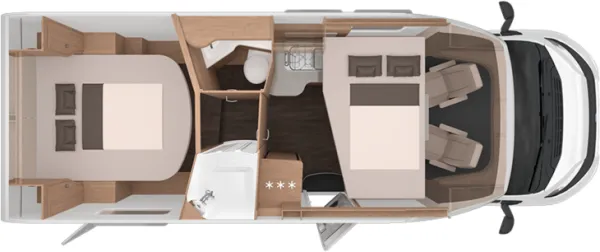 Nachtgrundriss Knaus L!VE WAVE 700 LX Platinum Selection