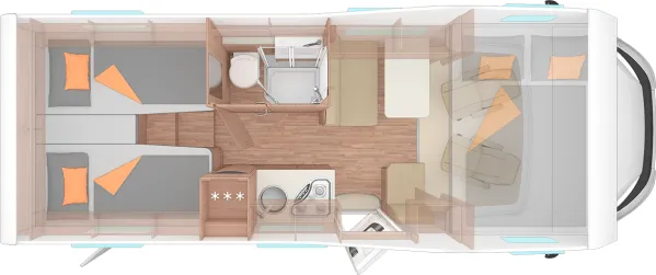 Tagesgrundriss Weinsberg CaraHome 650 MEG