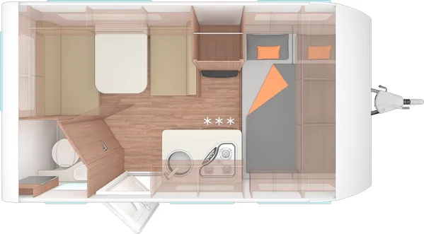 Tagesgrundriss Weinsberg CaraOne 390 QD EDITION [HOT]