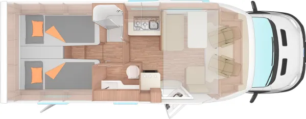 Tagesgrundriss Weinsberg CaraSuite 700 MEG