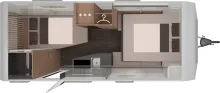 Grundriss Nacht Knaus Yaseo 500 DK