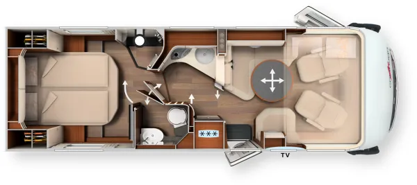 Tagesgrundriss Carthago chic e-line I 51 QB