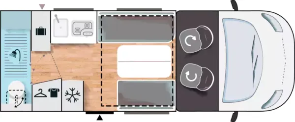 Tagesgrundriss Challenger X 150 Open Edition