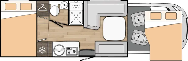 Tagesgrundriss Benimar Tessoro T444