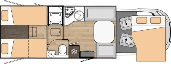 Tagesgrundriss Benimar Tessoro T468