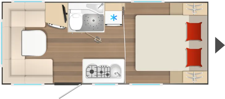 Grundriss Tag Bürstner B66 485 TS