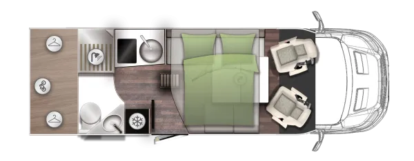 Tagesgrundriss Forster T Coupé 639 LF