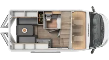 Grundriss Tag Sunlight Camper Van CLIFF 540 Vanlife