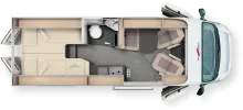 Grundriss Tag Malibu Van Relax 640 LE R ambition
