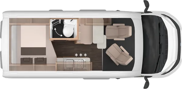 Tagesgrundriss Knaus BoxLife 540 MQ Platinum Selection