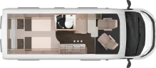 Grundriss Tag Knaus BoxLife 600 ME Platinum Selection