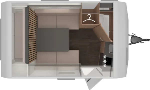 Tagesgrundriss Knaus Yaseo 340 PX