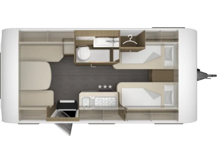 Grundriss Tag Tabbert Cazadora 460 E 2,3
