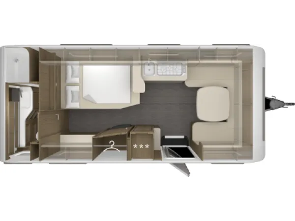 Tagesgrundriss Tabbert Cazadora 560 HTD 2,5