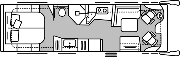 Tagesgrundriss Morelo Loft Premium 87 M