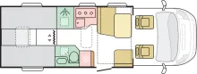 Grundriss Tag Adria Matrix Axess 650 SL - Verfügbar ab 07/2026