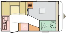 Grundriss Tag Adria Altea 402 PH - ab Euro 22.810,-